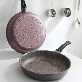 full image Nonstick superable-coating frying pan.wok round multi color.Diecast Aluminum.