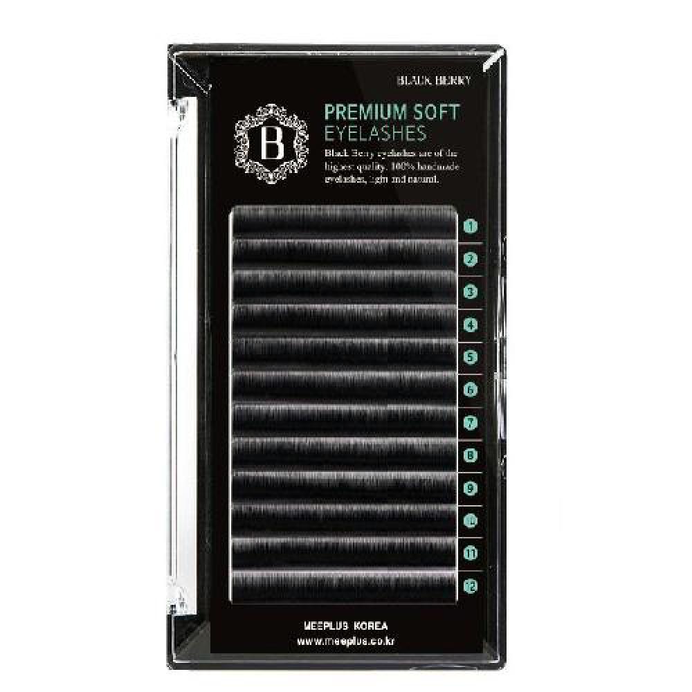 MEEPLUS KOREA Black Berry Flat Lash JC Curl