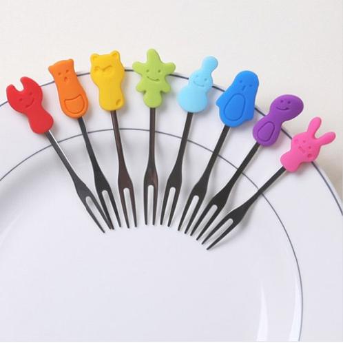 Friends T-Fork (8pcs) | Various ,Bright Colors, T-Fork, Fork, Strong corrosion resistance of the steel  