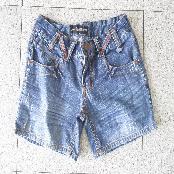 Adult's Blue Jean Short Pants, Used Clothing
