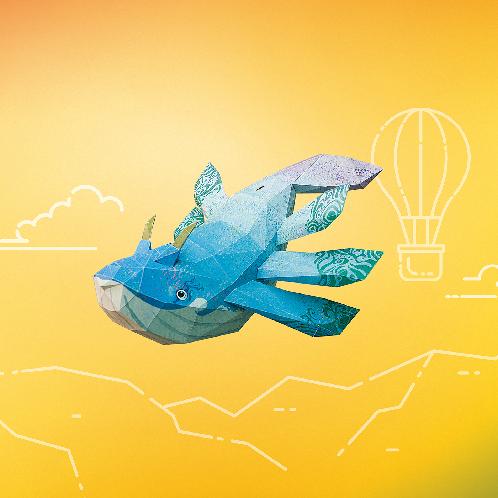 whales flight - Among