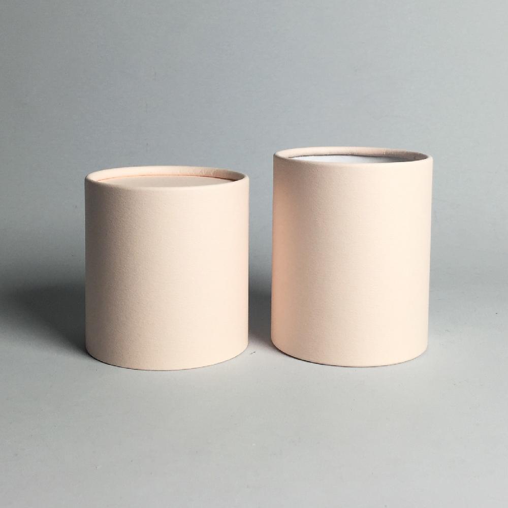 Paper tube box_79x100(Pink) Round Candle Soap Cosmetic Packaging Gift Carton Boxes