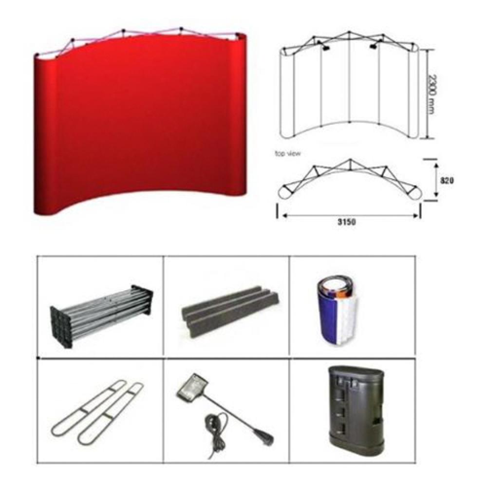 Korea Eldora Customized Design Exhibition Booth Aluminum Frame Mirage Booth