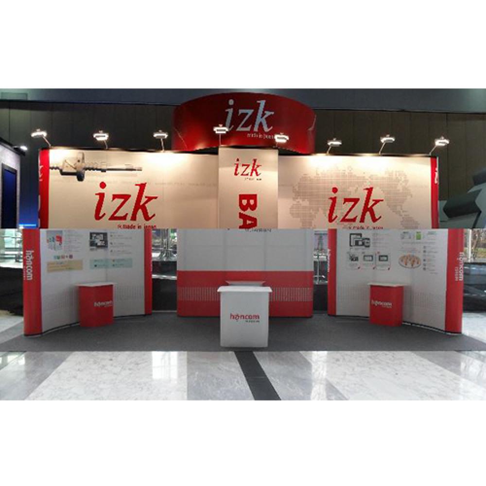 Korea Eldora Customized Design Exhibition Booth Aluminum Frame Mirage Booth
