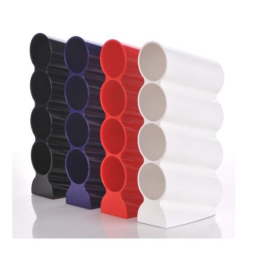 Open People Wave Pen Holder Pencil Holder 4 Division for Short Pens