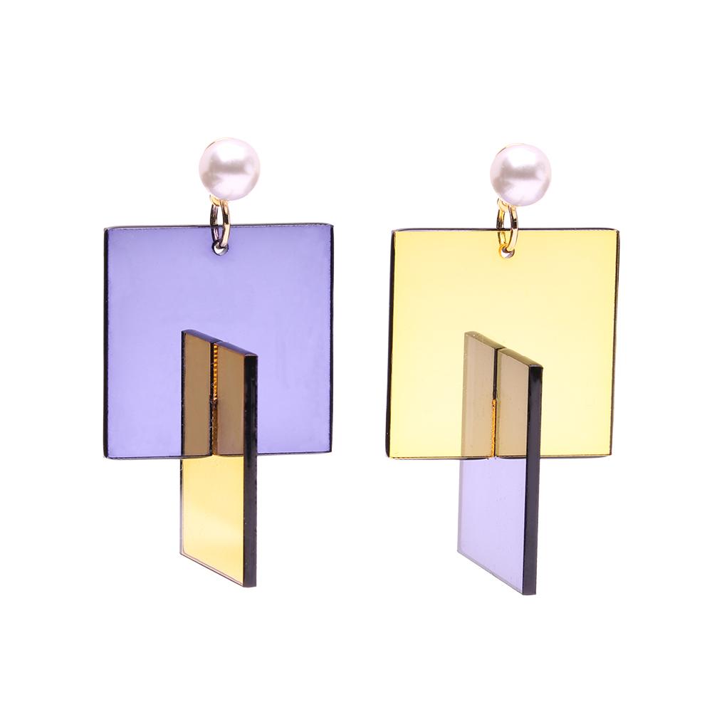 [NARA] Earring MUE-18011 (YELLOWPURPLE)