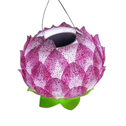 DAEWANG KING Solar Panel LED Flower Lotus Light Lamp