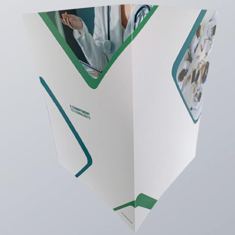 PILGRIMTRADE Discharge Folders Hospital 2 Pockets Generic V2 Medical Poly Document Folders 2 Pockets