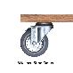 detail image5 Easy Install, 4inch Heavy Duty Casters, All Swivel 1/2-13UNC1 Stem Caster with  Rubber Plastic Wheel