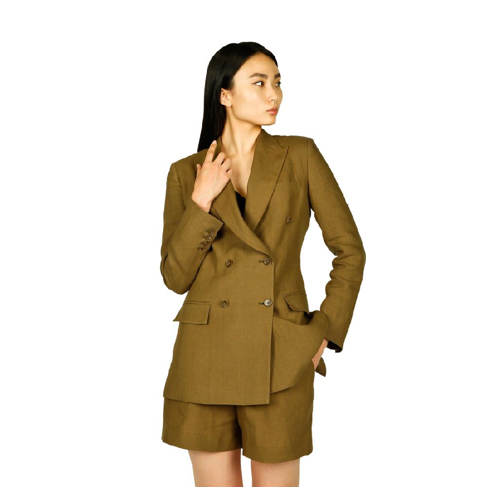 SUIT HEEL 100% LINEN DOUBLE SUIT