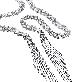 full image Silver embroidery crafted Scarf Necklaces : K333