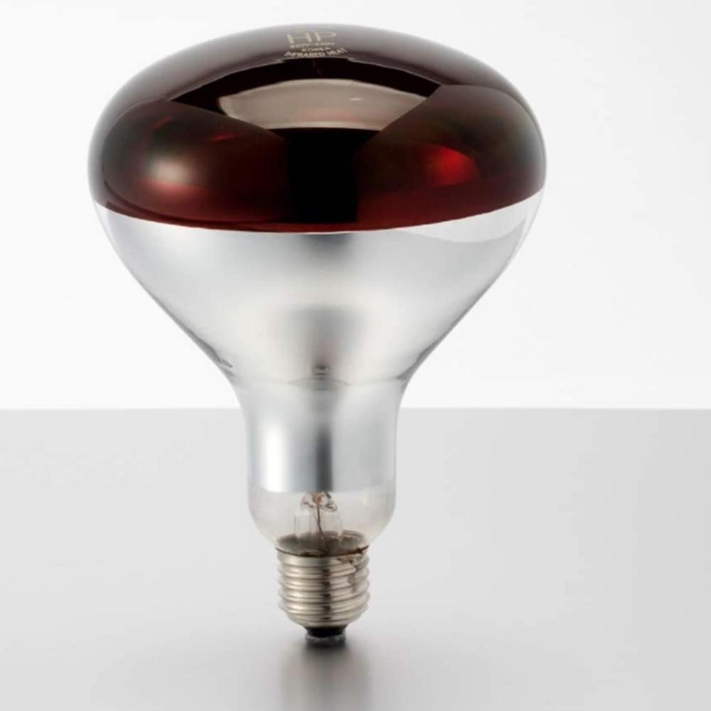 JK HEAT PLUS 375W R40 Clear Infrared Heat Bulb Hard Glass 110-120V