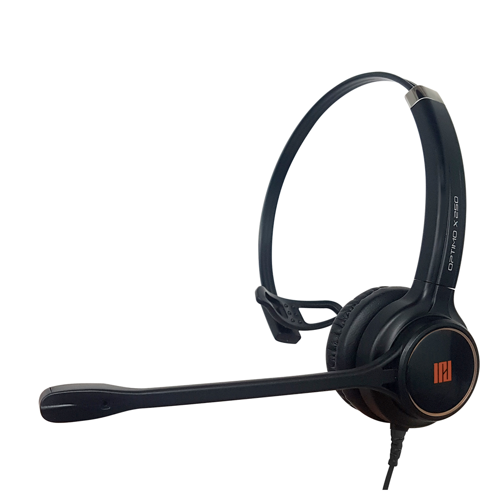 IPD IPH-250 Single Ear Noise canceling Headset with 2.5mm jack for Cisco SPA, Polycom, Grandstream,