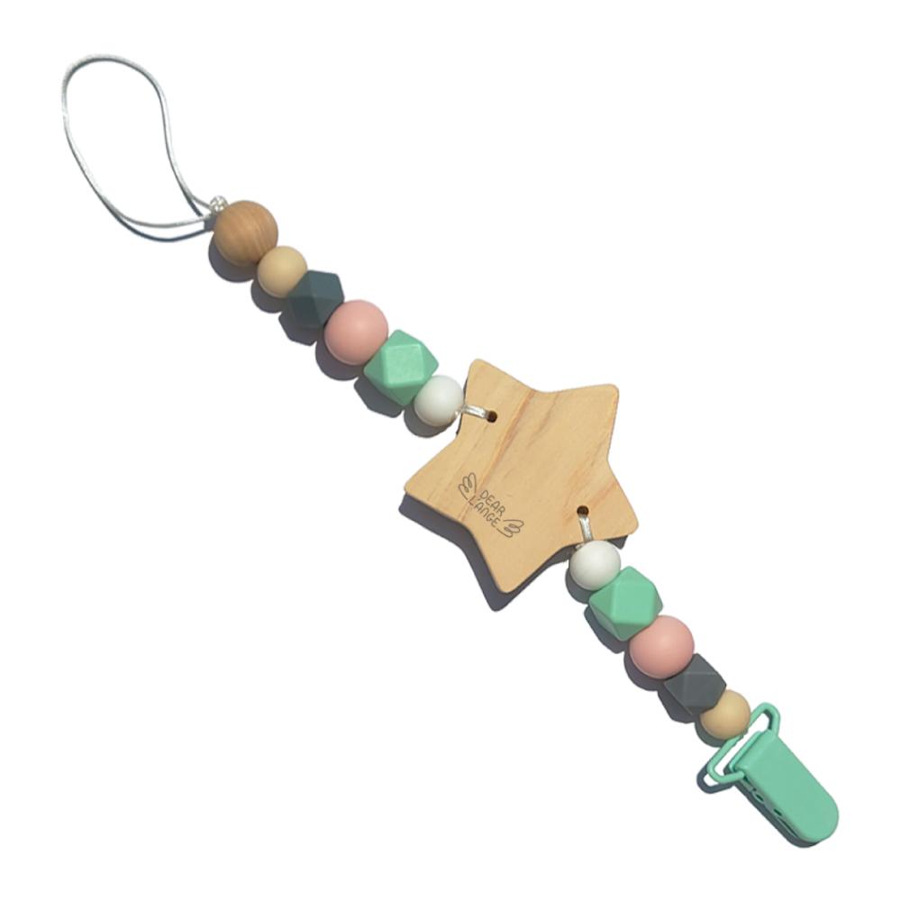 Pacifier Clip Supplier in Korea, HINOKI WOOD and SILICONE PACIFIER CLIP