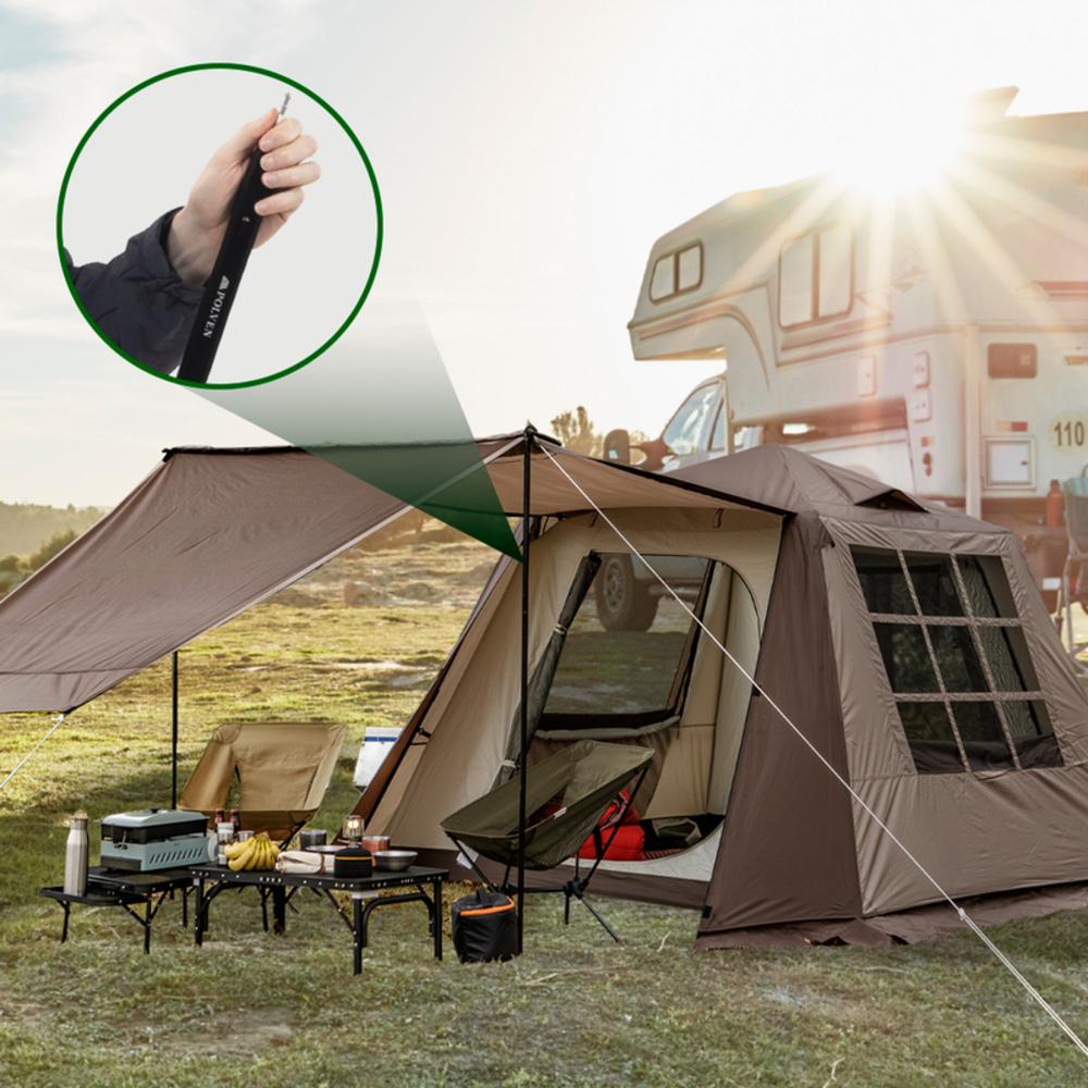 Polven adjustable slide tent tarp pole (2,100mm)