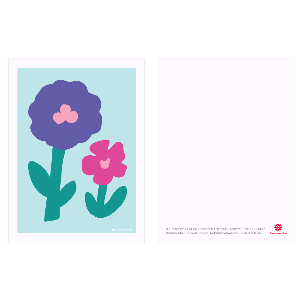 2 Types Blooming Postcard _Set of 10