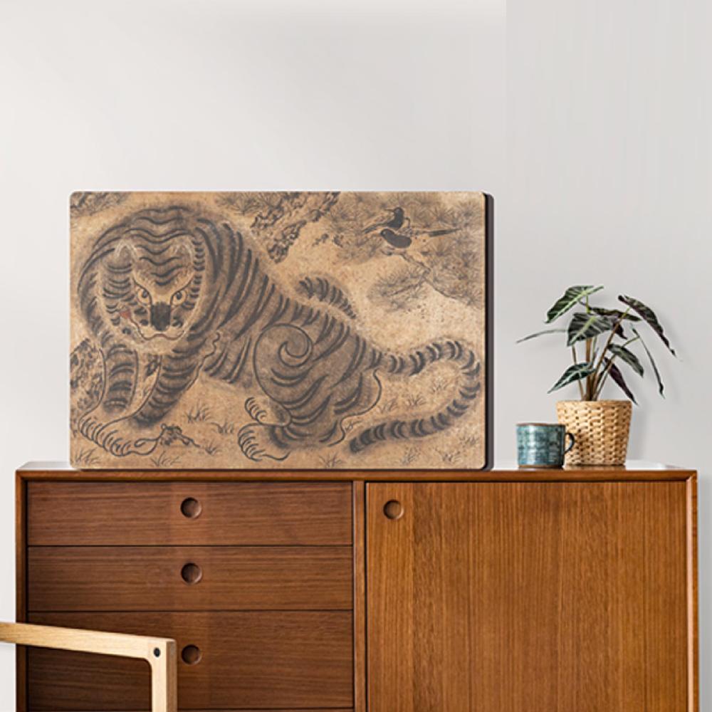 Korean Folk Art Frameless Art Print, minhwa drawing Korean art poster for home decoration_'Jackhodo'