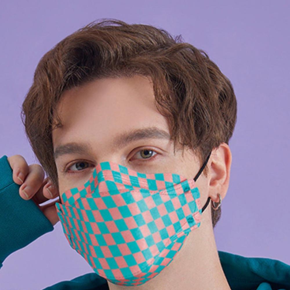 POSH KF94 MASK 10 pieces (ADULT) A Beat Diamond Stripe