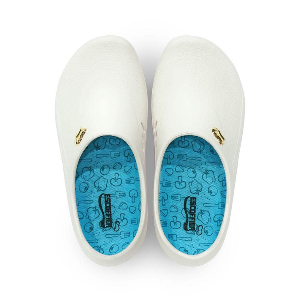 ESCOFFIER SMT-15 Kitchen Chef Shoes_White