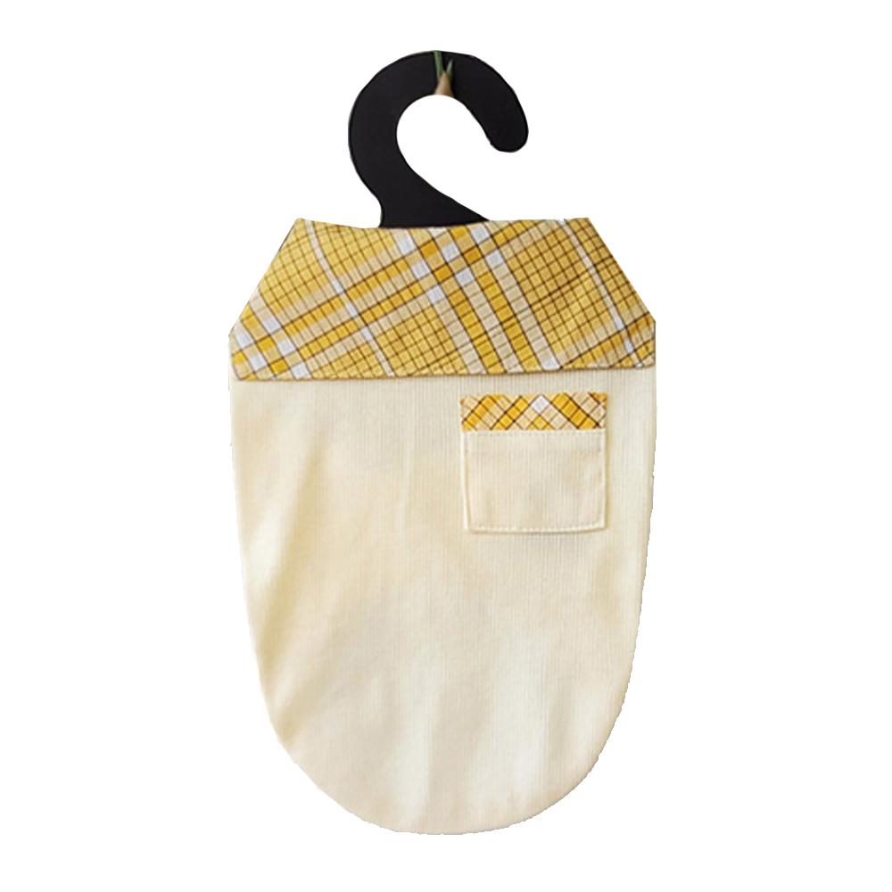 Rora Check Sailor T-shirt (Yellow / M size)