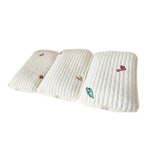 Hwaeum Bebe Bio-Bead Summer Baby Pillow | baby pillow, cooling pillow, infant head support, dual-sided, breathable cotton, anti-heat rash, newborn bedding, washable pillow, eco-friendly foam, made in Korea