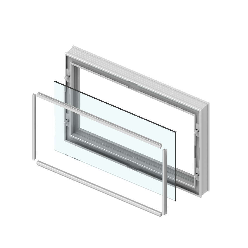 Front detachable multifunctional transparent panel
