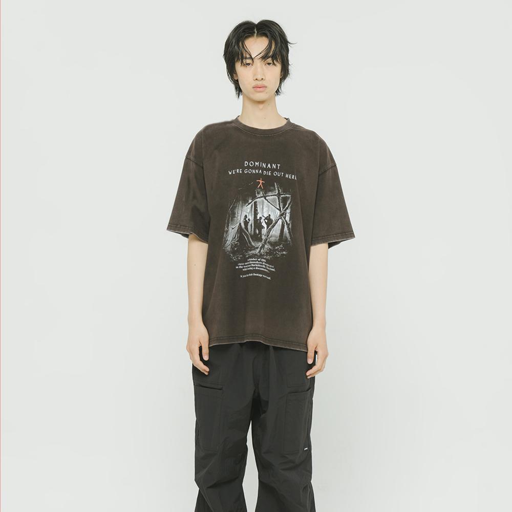 VINTAGE WASHING BLAIR T-shirts BLACK