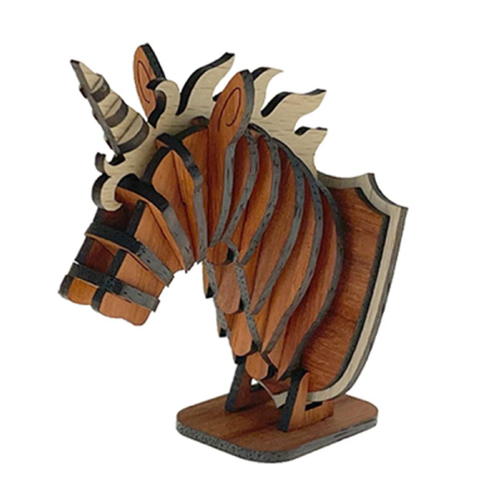 Wooden Diffuser Holder (for Vehicles & Home Decor) / Unicorn, DIY Type(Assembly)