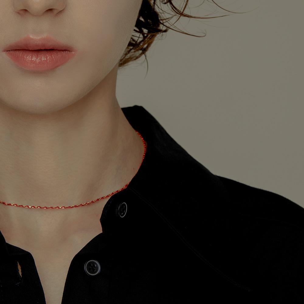 Silky Gold Chain Choker Necklace