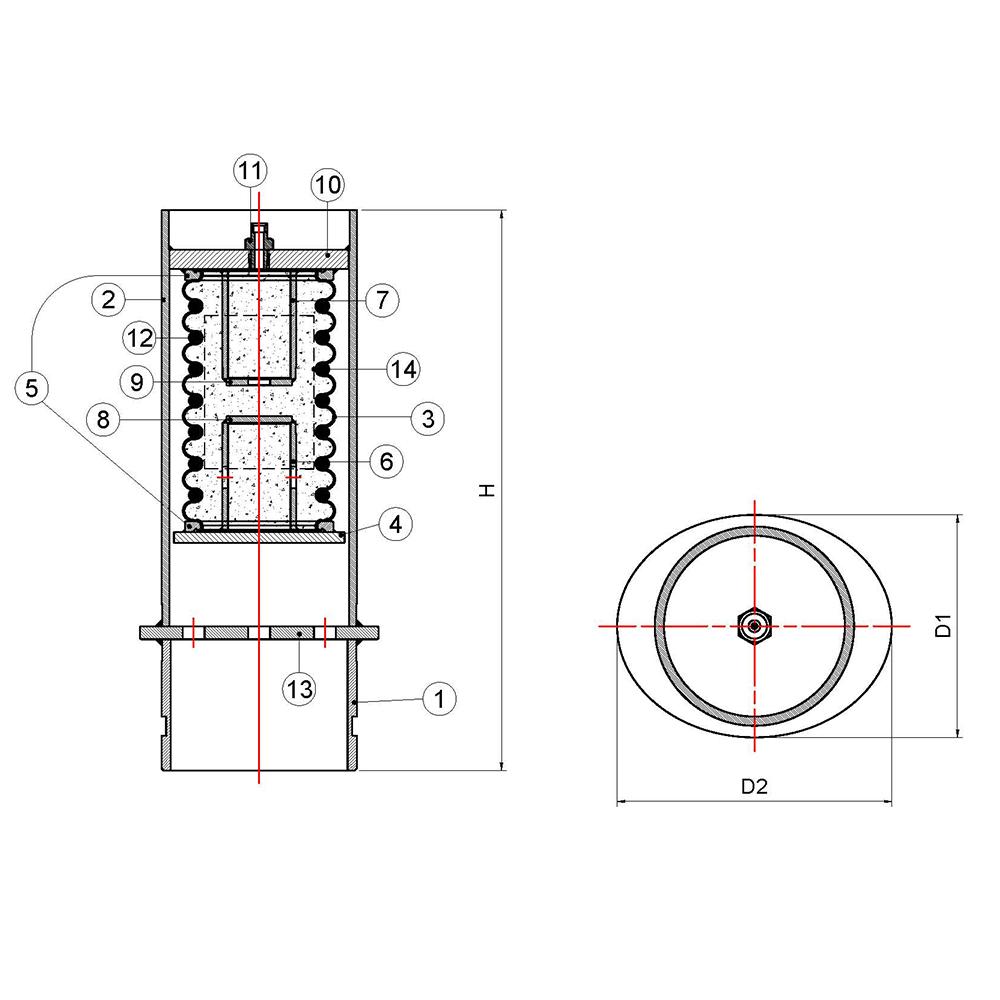 Fire Fighting Water Hammer Cushion(G)