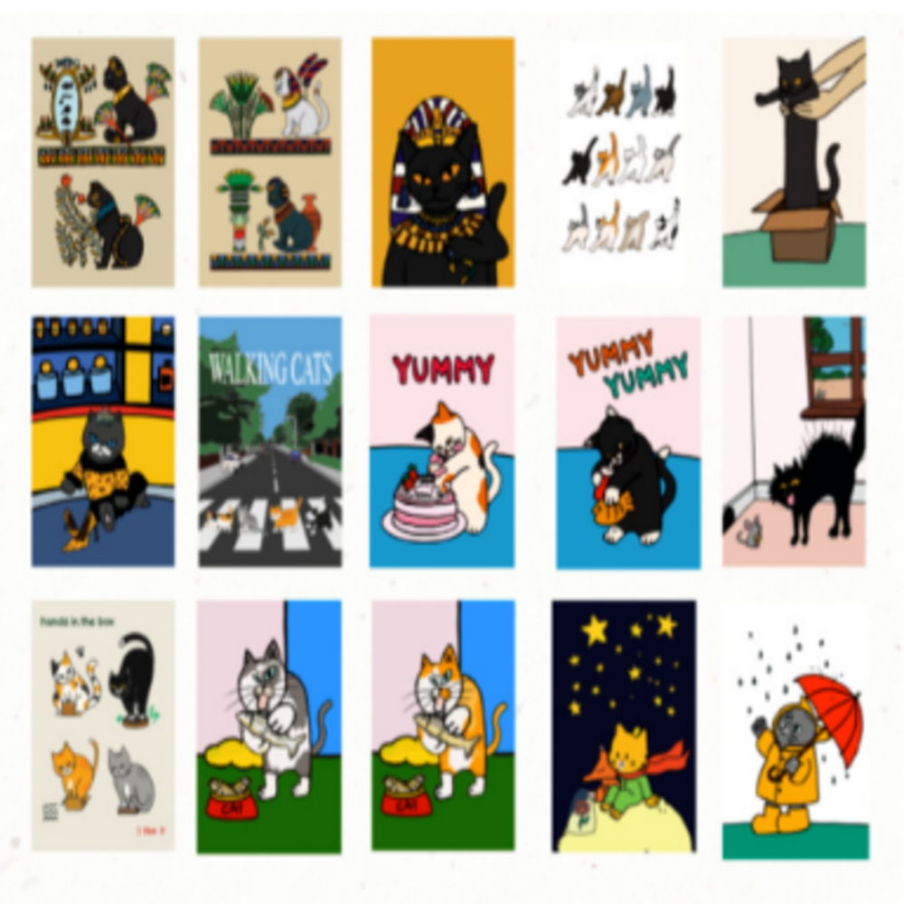 ㅁㅋㅁㅋ meow post card