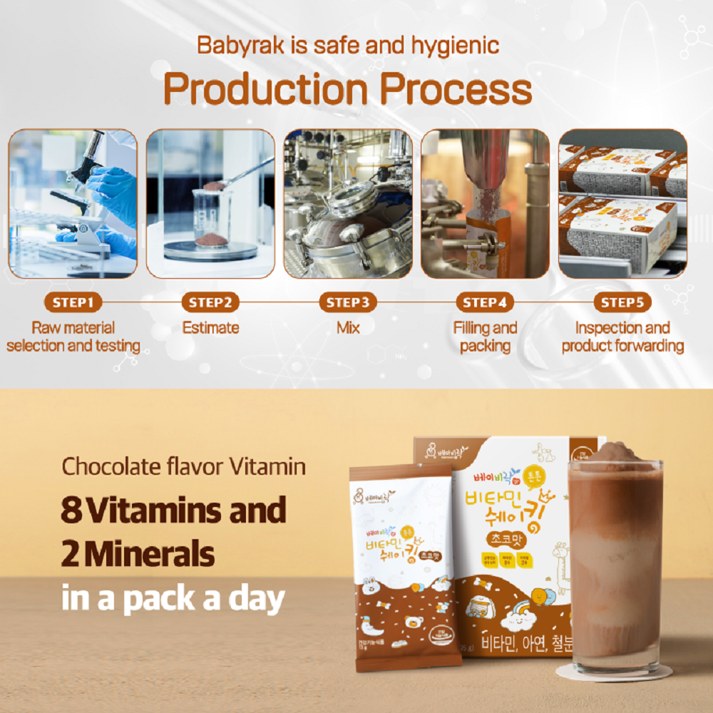 Babyrak Multi-Vitamin Shaking Chocolate flavor