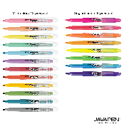 JVPEN JAVAPEN POWER LINE HIGHLIGTHER ORIGINAL & MILD 20COLOR