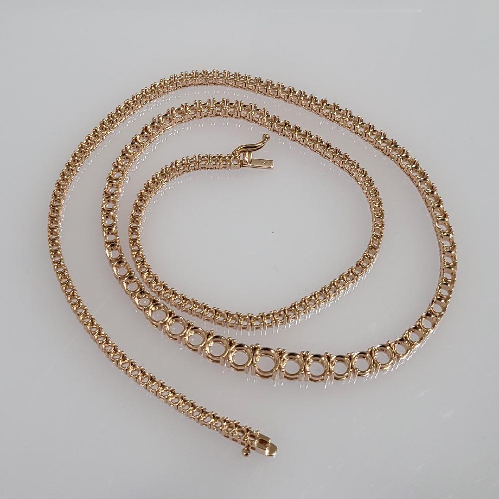 18K GOLD  TENNIS MOUNTING BRACELET