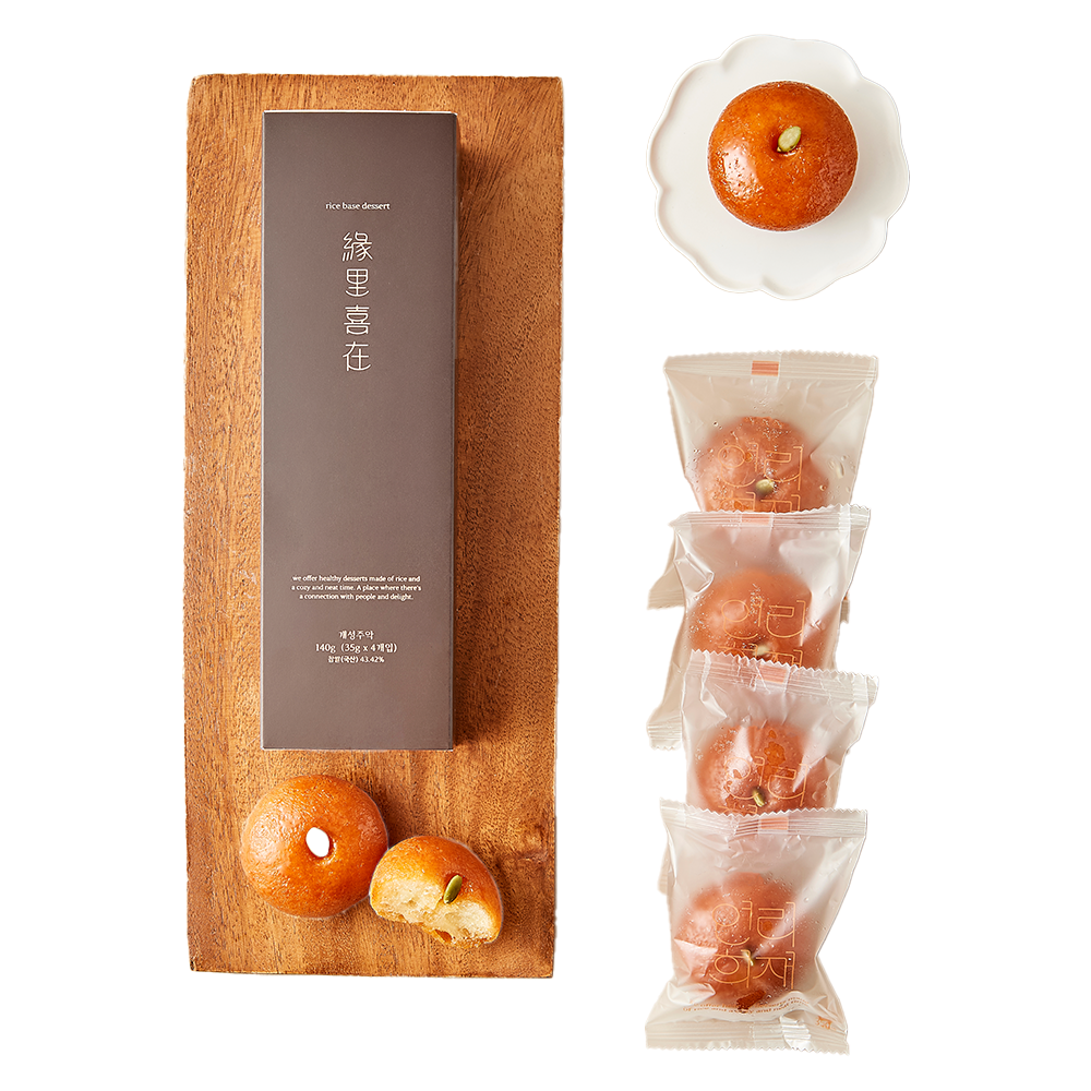 YEONLIHUIJAE Korea Traditional dessert Original Gaeseongjuak 4 Pieces