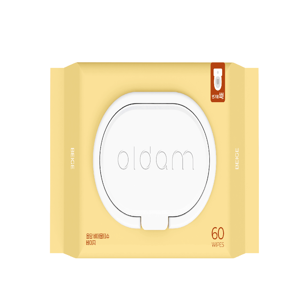 Oldam Beige Bidet Wipes