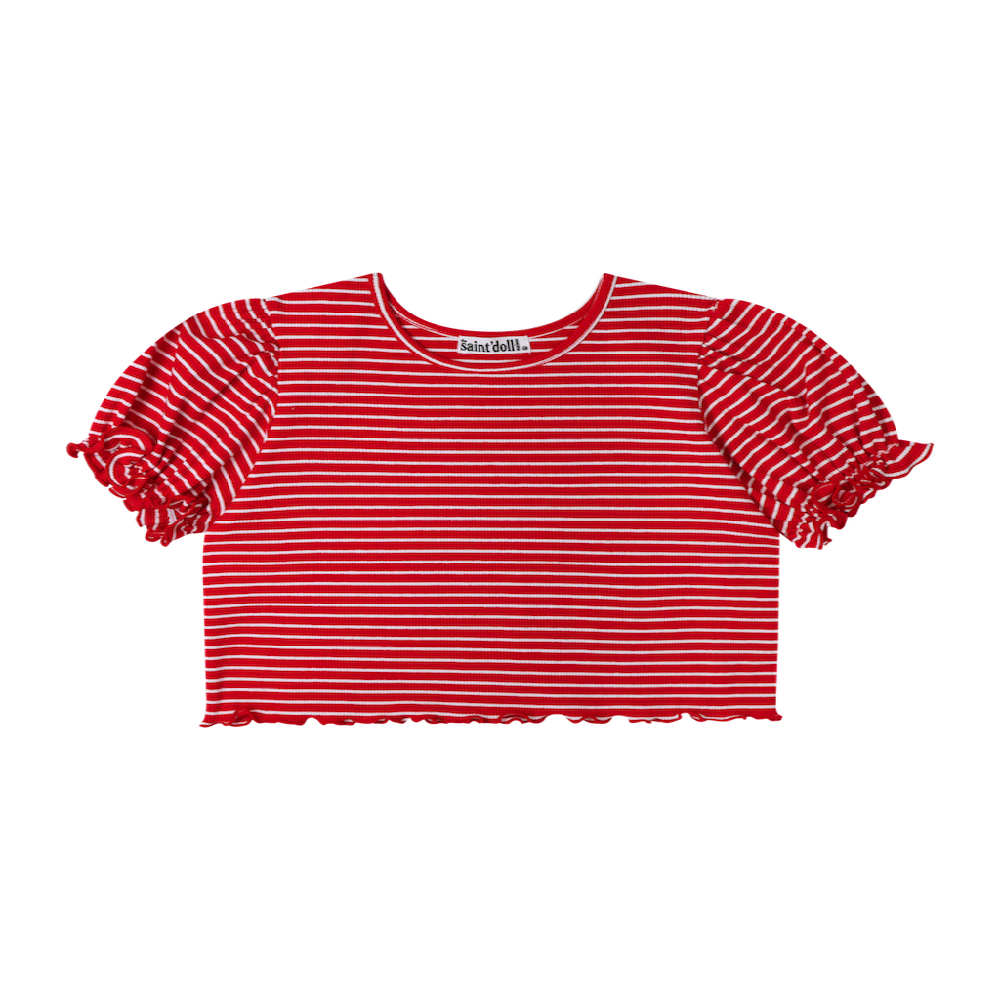 Saint Doll Striped Puff T-shirt