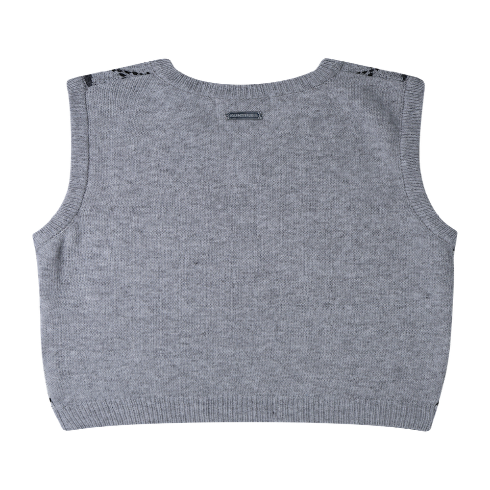 Saint Doll Children's Argyle Knit Vest